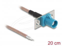 Delock Antenna kábel FAKRA Z anya nyílt kábelek RG-316 20 cm 2 előrelyukasztott nyílással (90726) (90726)