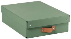 LEITZ Tárolódoboz, M méret, alacsony, LEITZ "Puro", zsályazöld (E61480050) - primatinta