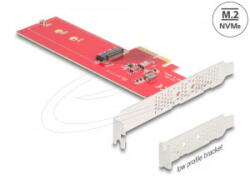 Delock PCI Express 5.0 x4 Kártya - 1 x belső NVMe M. 2 aljzattal, M nyílással - alacsony profilú formatényező (90889) (90889)