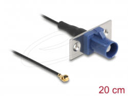 Delock Antenna kábel FAKRA C apa - MHF I apa 1, 13 - 20 cm 2 előrelyukasztott nyílással (90731) (90731)