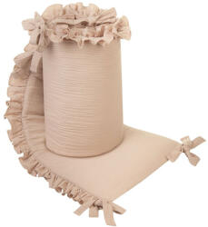 BELISIMA Rácsvédő kiságyba Belisima Muszlin cappuccino - pindurka