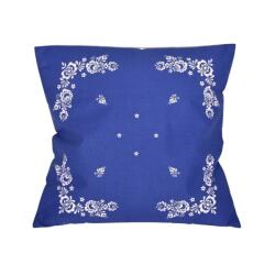 Forbyt Folk pamut 38 × 38 cm, kék