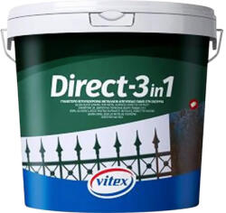 Vitex Vopsea anticorozivă lucioasă Vitex Direct 3 în 1 alb 2, 5 l (902501)