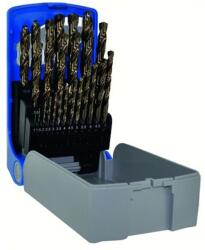 DIN 338 fúrókészlet, köszörült, HSS-Co 5% 1-13 mm x 0, 5 mm / 25 db, Tivoli