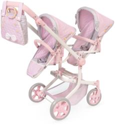 De Cuevas Toys DeCuevas 90875 Skládací kočárek pro dvojčata panenky s taškou Sophie 2025 - 91 cm
