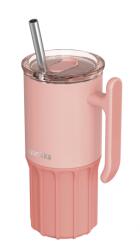 QUOKKA Umi szívószállal 720 ml, Peachy Pink