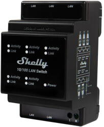 Shelly Releu inteligent PrzeĹÄcznik Ethernet z 5 portami RJ45 Shelly LAN Switch (41460)