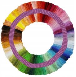 Ruhhy 25662 színes hímzőfonal készlet, 150 darab × 8 m