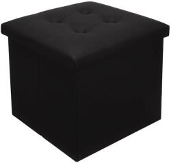 Ruhhy 25779 zsámoly tárolóval 38 × 38 cm, fekete