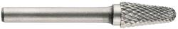 Keményfém maró L forma - kúpos, lekerekített fejjel, dupla vágott (keresztezett) D típusú, átmérő 16 mm, Tivoli