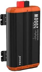  Tiszta szinuszos inverter, névleges teljesítmény, bemeneti feszültség 24 V, kimeneti frekvencia 50 Hz, 2000 W-12 V