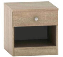 TEMPO KONDELA Éjjeliszekrény Fiókkal, Tölgy Sonoma, Betty 2 Be02-010-00