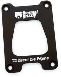 Thermal grizzly Монтажна рамка Thermal Grizzly Ryzen 7000 Direct Die Frame, Алуминий, Черен (TG-DDF-R7000-R) - Allstore