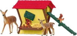 Schleich Set joc Schleich Farm World - Hrănitoare pentru animale de pădure (42658-70942) Figurina