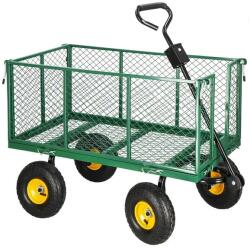 SPRINGOS összecsukható kerti Kézikocsi, 400kg teherbírás - Zöld (GA0011)