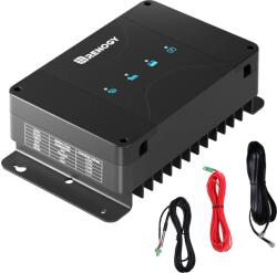  DC-DC akkumulátortöltő, 12V, 50A töltőáram, MPPT technológia, gél- és lítium akkumulátorokkal kompatibilis, kompakt méretek