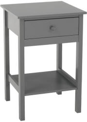 TEMPO KONDELA Éjjeliszekrény, Szürke, Malise