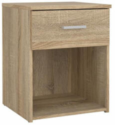 TEMPO KONDELA Éjjeliszekrény, Tölgy Sonoma, Garbo