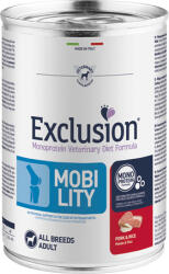 Exclusion Dog Monoprotein Vet Diet Mobility Pork & Rice konzerv (24 x 400 g) 9.6kg