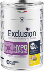 Exclusion Dog Monoprotein Vet Diet Hypoallergenic Quail & Pea konzerv (24 x 400 g) 9.6kg