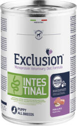 Exclusion Dog Monoprotein Vet Diet Intestinal Pork & Rice Puppy konzerv (24 x 400 g) 9.6kg