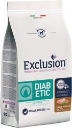 Exclusion Dog Monoprotein Vet Diet Diabetic Pork & Sorghum and Pea Small Breed 2kg