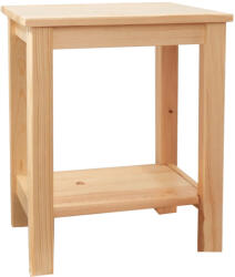 TEMPO KONDELA Éjjeliszekrény, Masszív/Természetes, Fosil