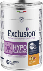 Exclusion Dog Monoprotein Vet Diet Hypoallergenic Duck & Potato konzerv (24 x 400 g) 9.6kg