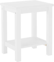 TEMPO KONDELA Éjjeliszekrény, Masszív/Fehér, Fosil