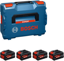 Bosch 1600A0373H Expert EXBA18V-55 Akkumulátor készlet 4x18V/5, 5Ah, L-Boxx (1600A0373H)