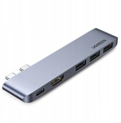 UGREEN Hub 2XUSB-C/USB-C Pd Thunderbolt 3 100W 4K@60HZ 10 Gbps/hdmi 4K@30HZ/3XUSB (60559)