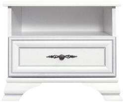 TEMPO KONDELA Éjjeliszekrény, Alpesi Fehér, Kentak Kom1S - fizz