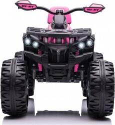 LEAN Toys QLS-3288 12 V Elektromos Quad 4 Darab 45 W Motorral, 24 GHz, Szülői Távirányítóval, EVA Kerekekkel Rózsaszín 9052 (9052-uniw) (9052-uniw)