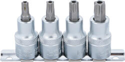 BGS technic 4 részes biztonsági Torx bit dugókulcs készlet, fúrt, 1/2", T40-T55 (BGS 8885) (8885)