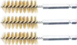 BGS technic Sárgarézkefe készlet | 17 mm | 1/4" | 3 darabos | a BGS 3078 kefekészlethez (BGS 3078-17-M) (3078-17-M)