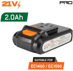 Nakayama Pro akkumulátor 21V, 2, 0Ah az EC1400 metszőollóhoz (EC1401) (EC1401)