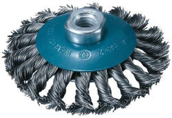 BORMANN Pro csomózott drót kúpos kefe "thunder-cut" 125 mm (BHT2047) (BHT2047)