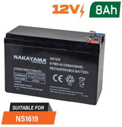 NAKAYAMA akkumulátor 12v, 8ah ns1619 permetezőhöz (NS1620) (NS1620)
