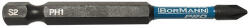 Bormann philips ütvecsavarozó bit s2 x-pro ph1x75mm 2db (BHT3612-2) (BHT3612-2)