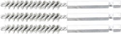 BGS technic Acélkefe készlet | 8 mm | 1/4" | 3 darabos | a BGS 3078 kefekészlethez (BGS 3078-8-S) (3078-8-S)