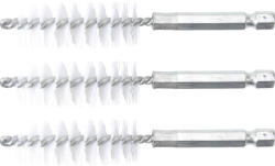 BGS technic Nylonkefe készlet | 17 mm | 1/4" | 3 darabos | a BGS 3078 kefekészlethez (BGS 3078-17-N) (3078-17-N)