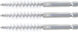 BGS technic Nylonkefe készlet | 11 mm | 1/4" | 3 darabos | a BGS 3078 kefekészlethez (BGS 3078-11-N) (3078-11-N)