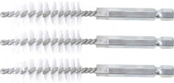 BGS technic Nylonkefe készlet | 14 mm | 1/4" | 3 darabos | a BGS 3078 kefekészlethez (BGS 3078-14-N) (3078-14-N)