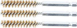 BGS technic Sárgarézkefe készlet | 10 mm | 1/4" | 3 darabos | a BGS 3078 kefekészlethez (BGS 3078-10-M) (3078-10-M)