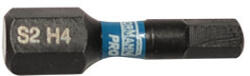 Bormann hexagon impact bit s2 x-pro h4x25mm 2db (BHT3674-2) (BHT3674-2)