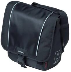 Basil Sport Design Commuter Bag egy részes táska hátsó csomagtartóra, jobb vagy bal oldalra, laptop rekesszel, vízálló, 18L, fekete