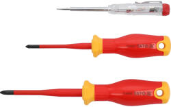 TOYA Extra vékony szigetelt csavarhúzó készlet 3 db-os, 1000 Volt (YT-282680) (YT-282680)