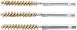 BGS technic Sárgarézkefe készlet | 8 mm | 1/4" | 3 darabos | a BGS 3078 kefekészlethez (BGS 3078-8-M) (3078-8-M)
