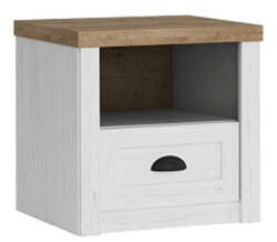 TEMPO KONDELA Éjjeliszekrény Sn, Sosna Andersen/Tölgy Lefkas, Provance