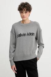 Calvin Klein pamut pulóver - szürke S - answear - 35 690 Ft